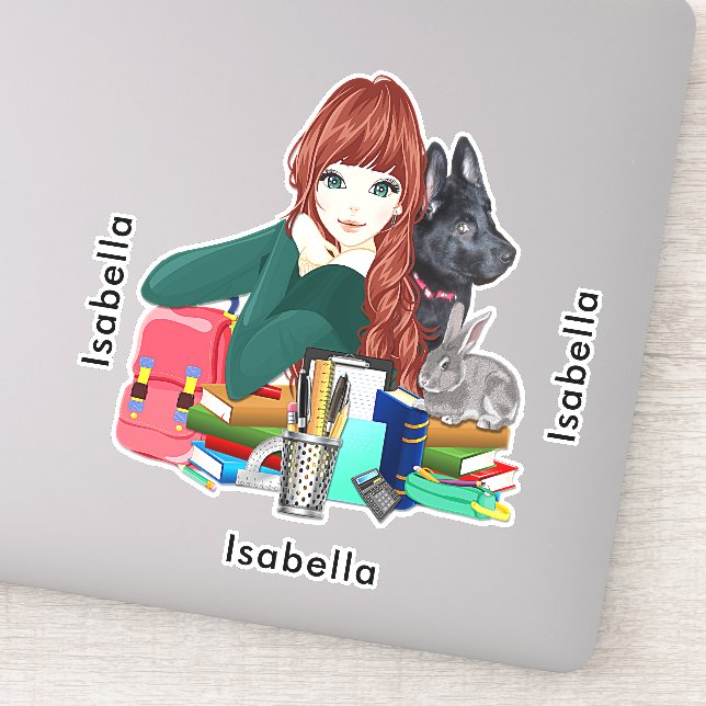 Adesivo Amigos do Furry Studies Adicione Nome, ZKOA (Detalhe)