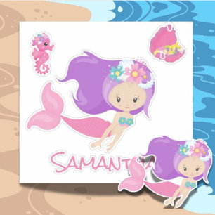 Adesivo Amigos do Mermaid Pink Sea