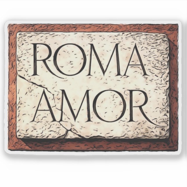 ADESIVO AMO ROME (Frente)