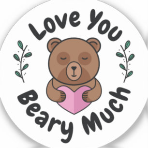 Adesivo Amo-te Beary Much