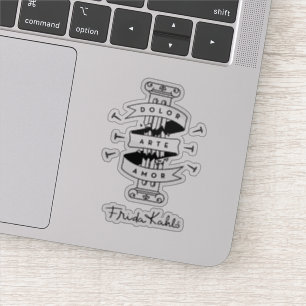 Adesivo Amor da arte da dor de Frida Kahlo  