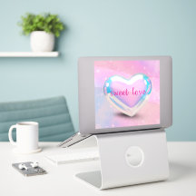 amor doce coração rosa