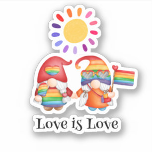 Adesivo Amor é Amo Cotovelo Colorido