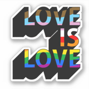 Adesivo Amor é Orgulho Inclusivo 