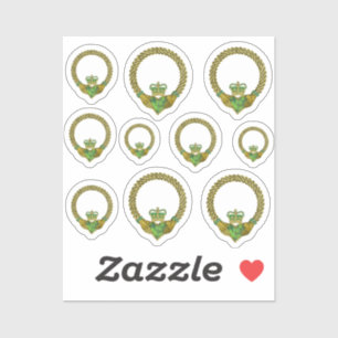 Adesivo Amor irlandês de claddagh