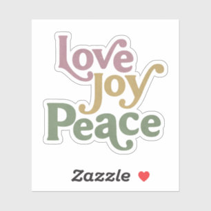 Adesivo Amor Joy Peace