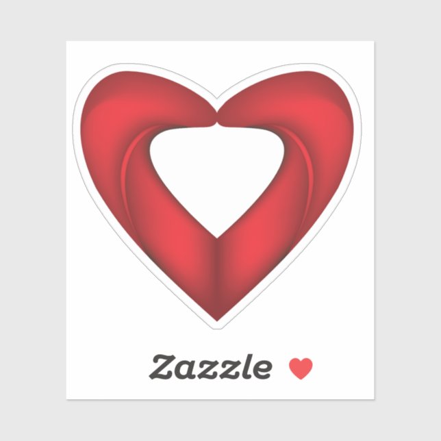 Adesivo Amor Vermelho Bonito (Folha)