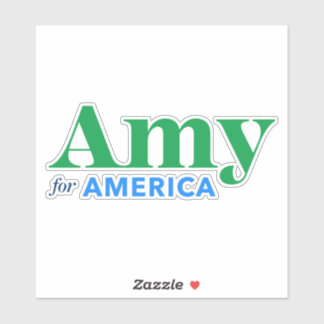Adesivo Amy Klobuchar 2020 Amy para Presidente
