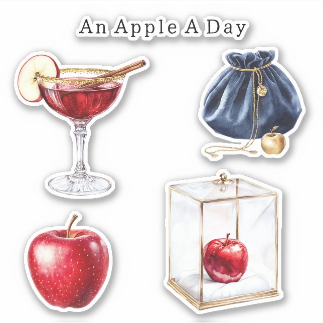 Adesivo An Apple A Day   (Frente)