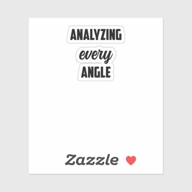 Adesivo Analisando Cada Ângulo: Mente do Investigador Fore (Folha)