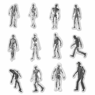 Adesivo Analog Horror Zombie Stickers