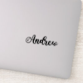 Adesivo Andrew Name - Caligrafia manuscrita