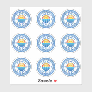 Adesivo Andros Island, Grécia Multiple Pack Sticker