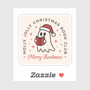 Adesivo Anestésico do clube dos livros de Natal