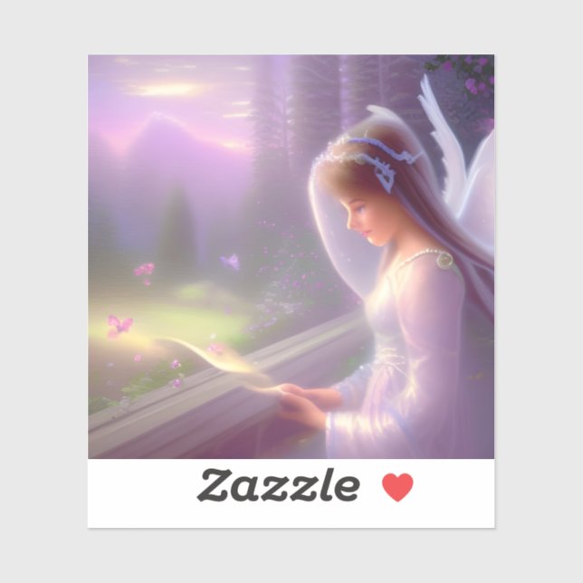 Adesivo Angel - amovível de vinilo - (Folha)