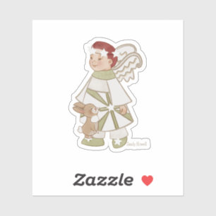 Adesivo Angel Boy e Bunny Sticker
