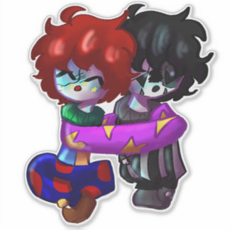 Adesivo Angel e Aiden Hugging Sticker