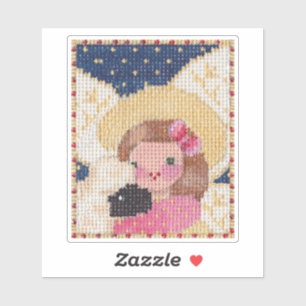 Adesivo Angel e Lamb Sticker