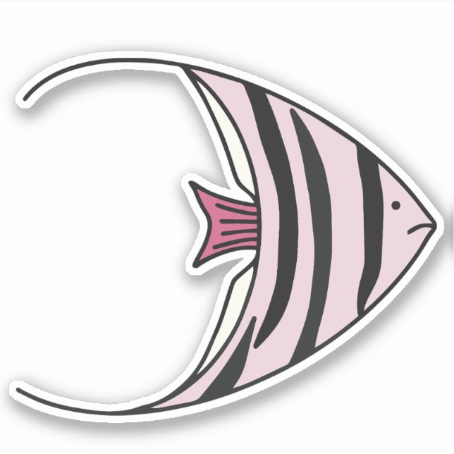 Adesivo Angel Fish Sticker (Frente)