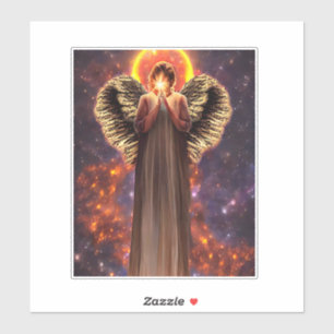 Adesivo Angel Of Love E Light Original Fantasy Art