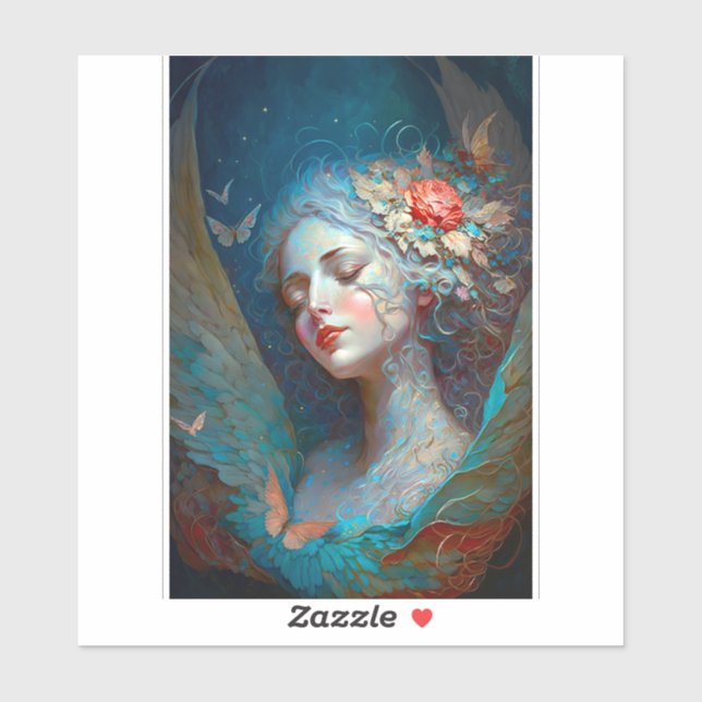 Adesivo Angel Wings Fantasy Art Sticker (Folha)