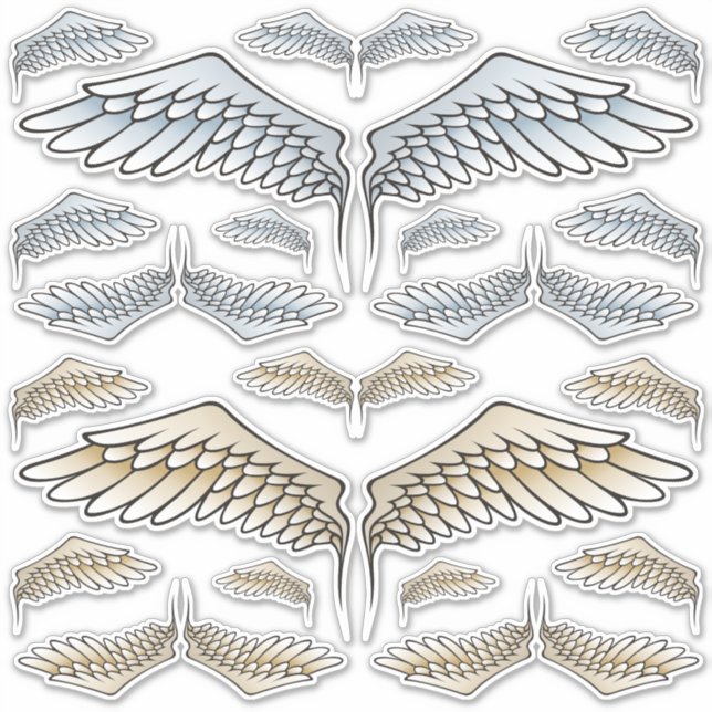 Adesivo Angel Wings Set Stickers (Frente)