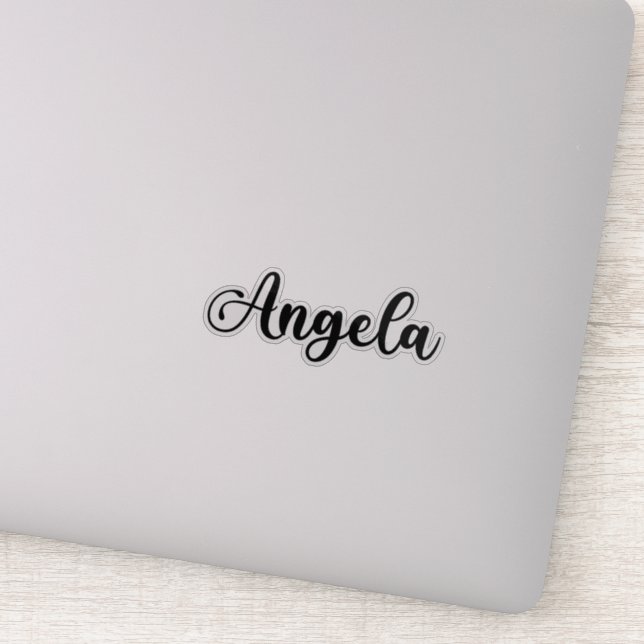 Adesivo Angela Name - Caligrafia manuscrita (Detalhe)