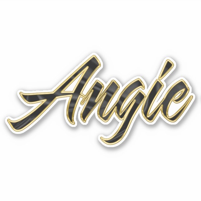 Adesivo Angie black gold Lettering Aufkleber Sticker (Frente)