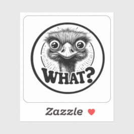 Adesivo "Angry Emu What" Vinyl