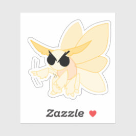 Adesivo Angry Imperial Moth Vinyl Sticker