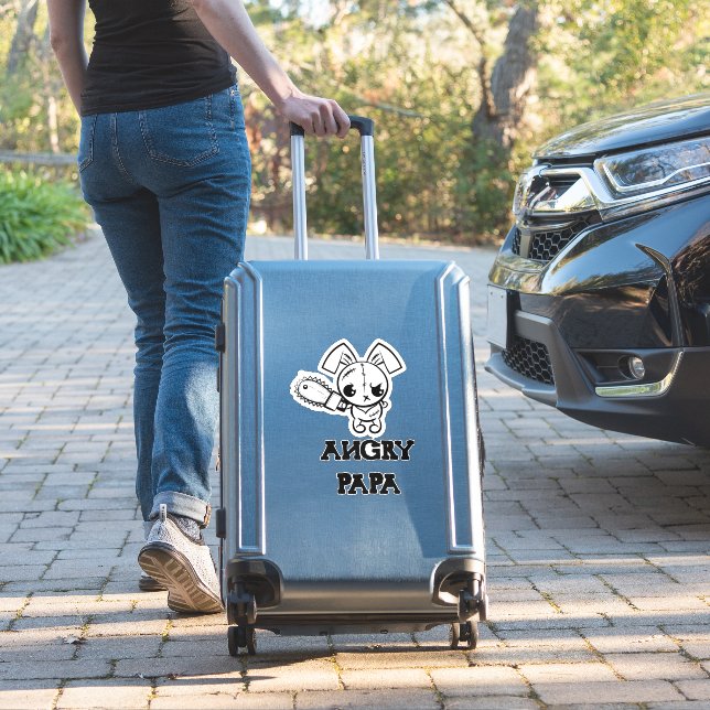 Adesivo Angry Papa Grumpy Voodoo Bunny Cute (Mala Insitu)