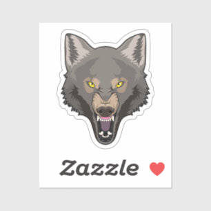 Adesivo Angry Wolf