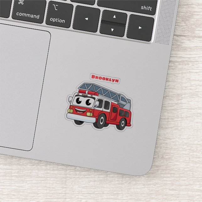 Adesivo Animação de bombeiros felizes (Detalhe)