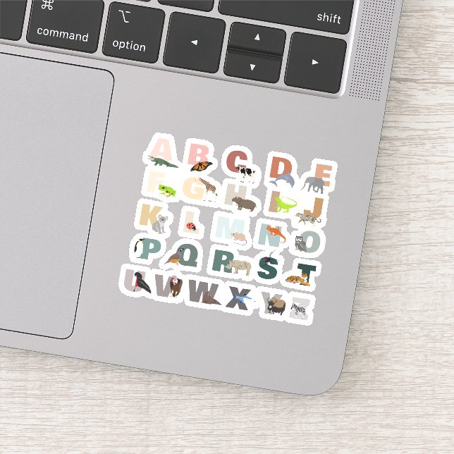 Adesivo Animais Cutados do Alfabeto ABC (Detalhe)