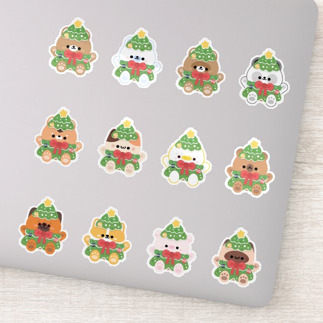 Adesivo Animais da Árvore Natal (Detalhe)