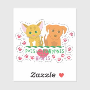 Adesivo Animais Deixam Pawprints