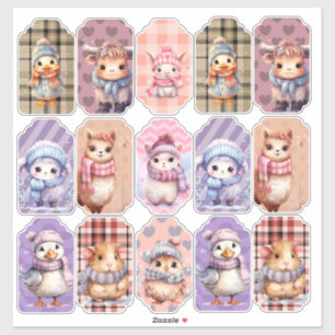 Adesivo Animais do estaleiro de inverno do Vinyl Sticker d