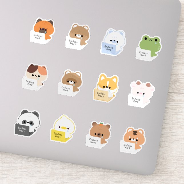 Adesivo Animais em bruto (Detalhe)