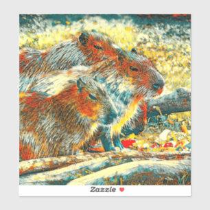 Adesivo AnimalArt_Capybara_005