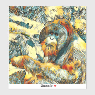 Adesivo AnimalArt_OringUtan_001