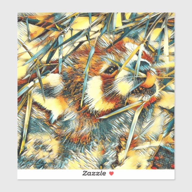 Adesivo AnimalArt_RedPanda_003 (Folha)