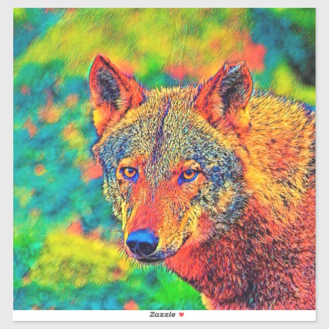 Adesivo AnimalColor_Wolf_002_by_JAMColors (Folha)