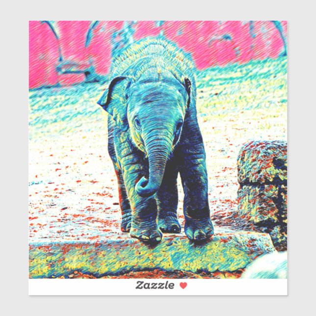 Adesivo AnimalMix_Elephant_002 (Folha)