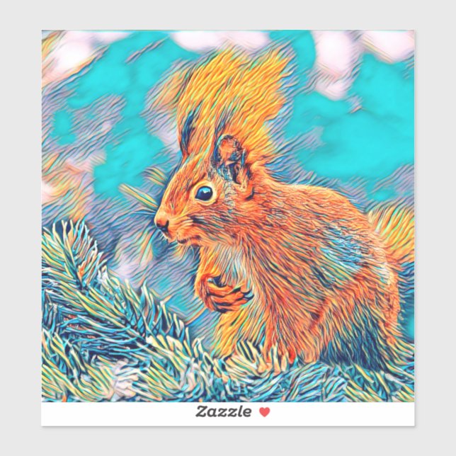 Adesivo AnimalMix_Squirrel_001 (Folha)