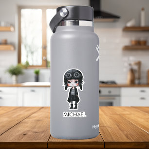 Adesivo Anime Cartoon Personalizado de Menino Piloto Gótic
