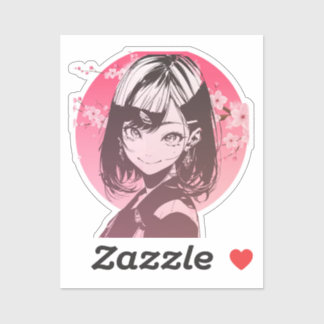 Adesivo Anime Girl stylish sticker