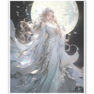 Adesivo Anime Moon Princess Fantasy Art