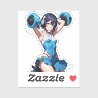 Adesivo Anime Powerlifter em Esportes