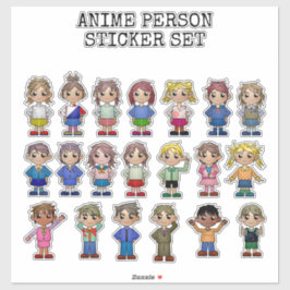 ADESIVO ANIME, STICKER SET