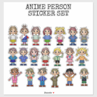 ADESIVO ANIME, STICKER SET